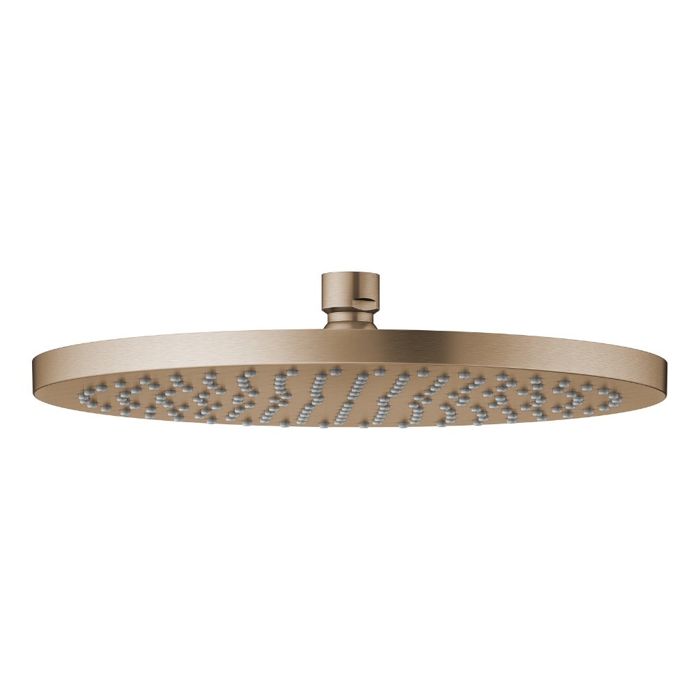 Product Cut out image of the Keuco Brushed Bronze Round Shower Head 59886 030201